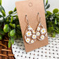 daisy earrings, acrylic earrings, floral earrings, spring earrings