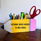 Personalized Pencil Holder for Teachers – Maple Wood, Hand Painted – Teacher Gift, Desk Organizer, Back to School, Custom Name