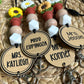 Flower Teacher Lanyard, Book Lanyard, Gift for Educators, Custom teacher lanyard, personalized teacher gift, Sunflower, Daisy Lanyard
