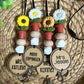 Flower Teacher Lanyard, Book Lanyard, Gift for Educators, Custom teacher lanyard, personalized teacher gift, Sunflower, Daisy Lanyard