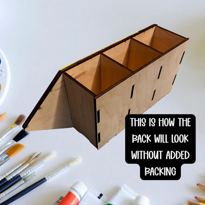 Personalized Pencil Holder for Teachers – Maple Wood, Hand Painted – Teacher Gift, Desk Organizer, Back to School, Custom Name