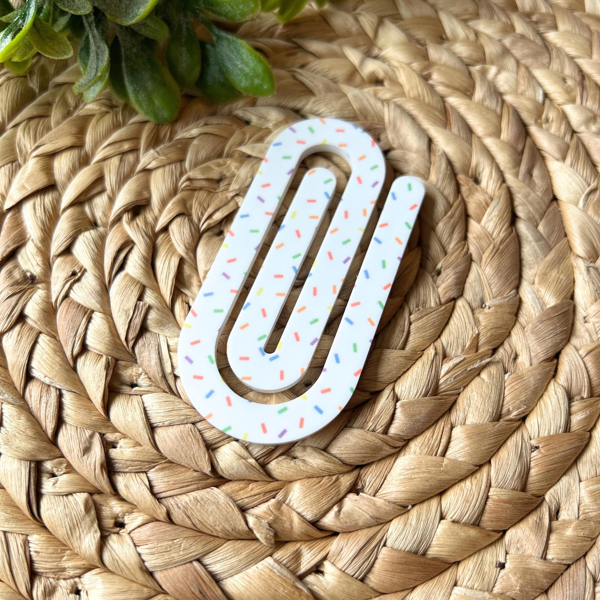 Jumbo Acrylic Paperclips, Teacher Gift • Bookmark • Planner Accessory, Office Supplies, Office Paperclips, Back to school,