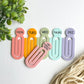 Jumbo Acrylic Paperclips, Teacher Gift • Bookmark • Planner Accessory, Pastel Paper Holder, office accessory, acrylic, bookmark, Paper Clips