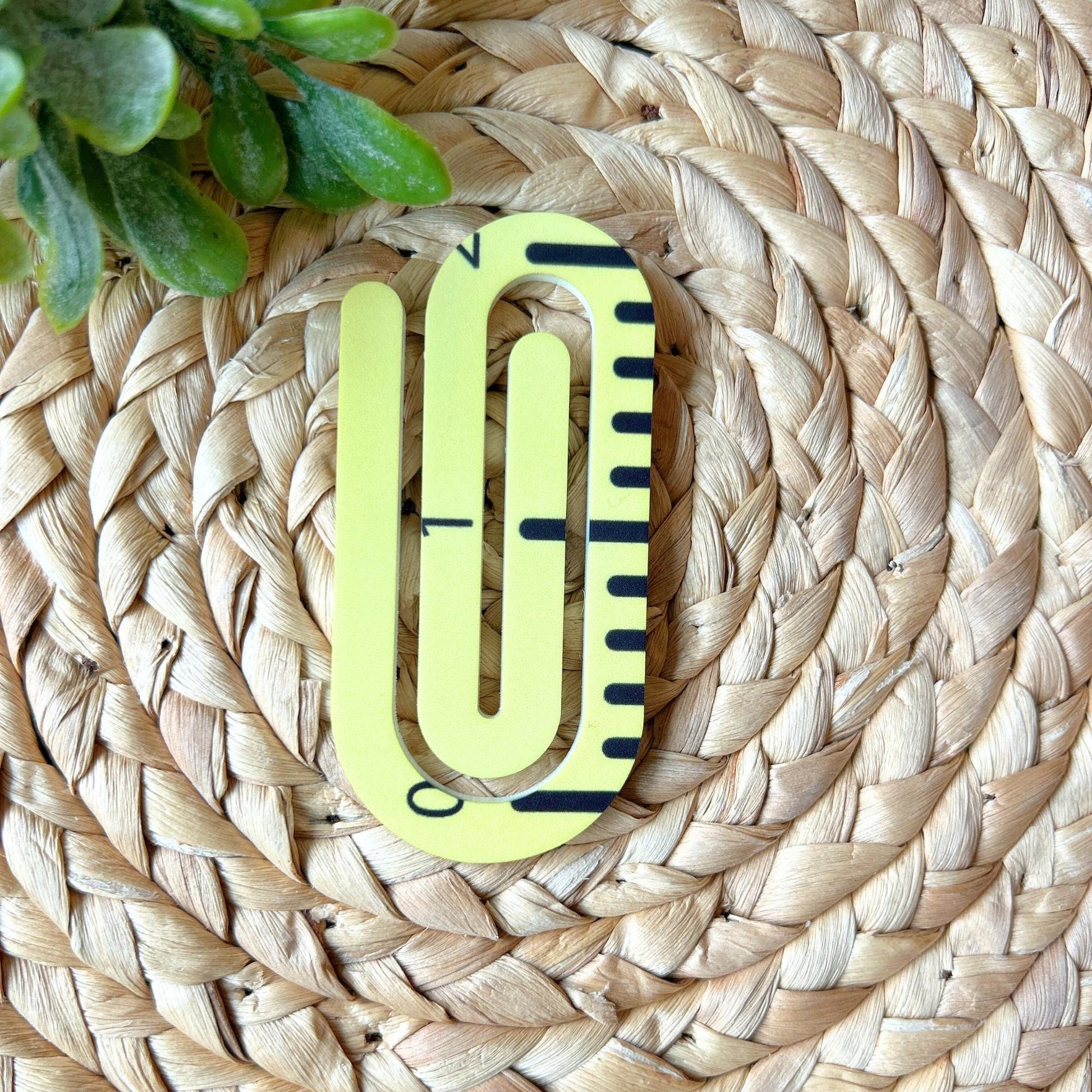 Jumbo Acrylic Paperclips, Teacher Gift • Bookmark • Planner Accessory, Office Supplies, Office Paperclips, Back to school,