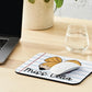 Teacher Mouse Pad, Bow Computer Accessory, Croquette Bows, Pink Computer Accessory, Custom Mouse Pad, Desk Top Mouse, Personalized Mouse Pad