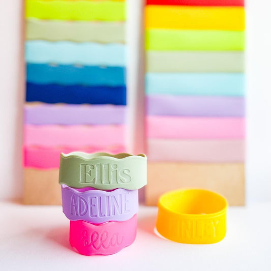 Kids Cup Label, Silicone Label, Custom Kid Cup, Bottle Name Label, Bottle Label, Baby Bottle Label, Permanent Label, Rubber Cup Holder