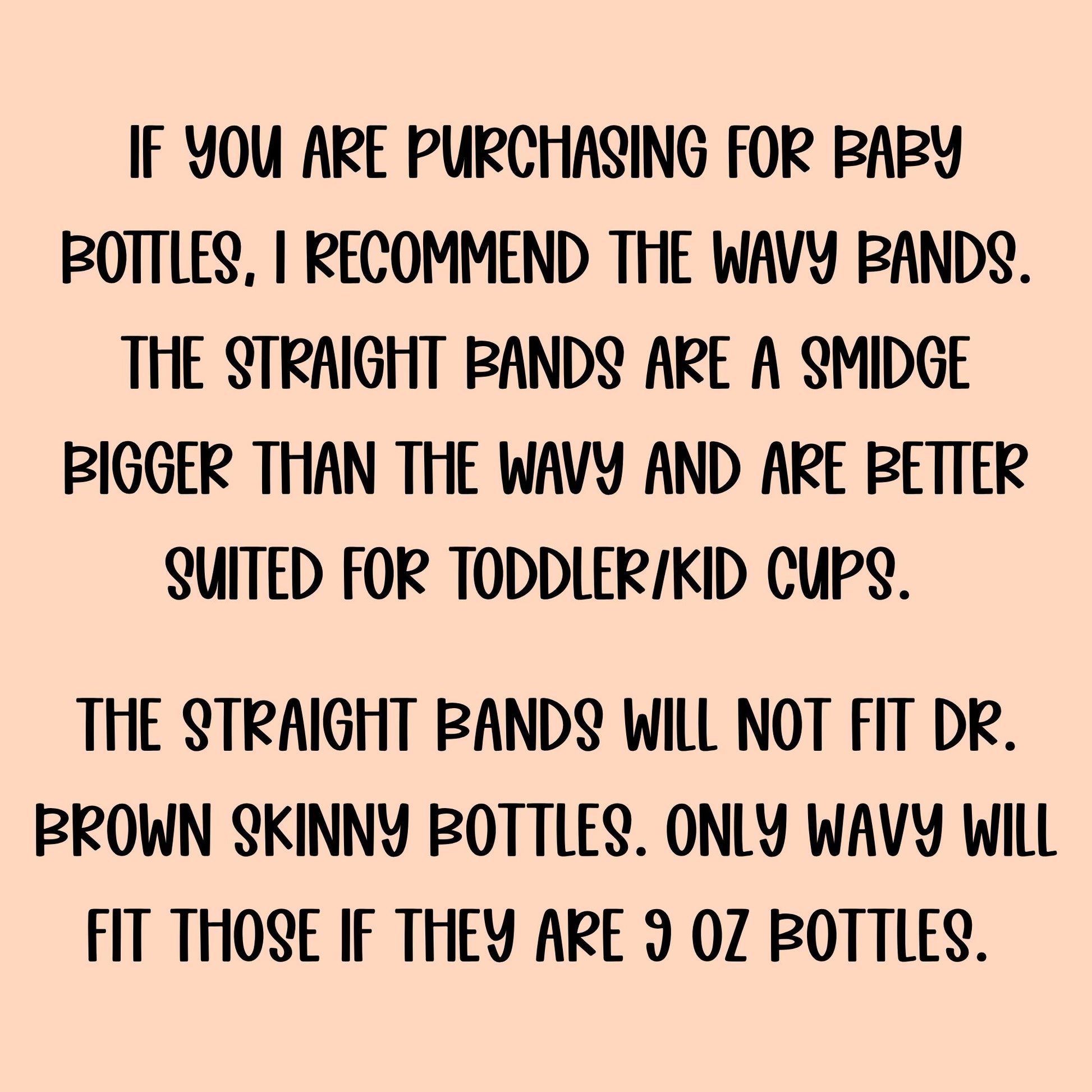 Monthly 50% Set of Three Baby Bottle Labels, Kids Cup Band, Silicone Cup Band, Reusable Washable Permanent Toddler Baby Bottle Label,
