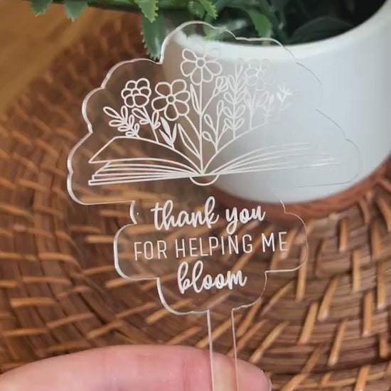 Teacher Plant Stakes, Teacher Appreciation, Teacher Gift, Thank You teacher, Plant Stakes
