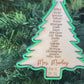 Christmas Tree Teacher Ornament Frame